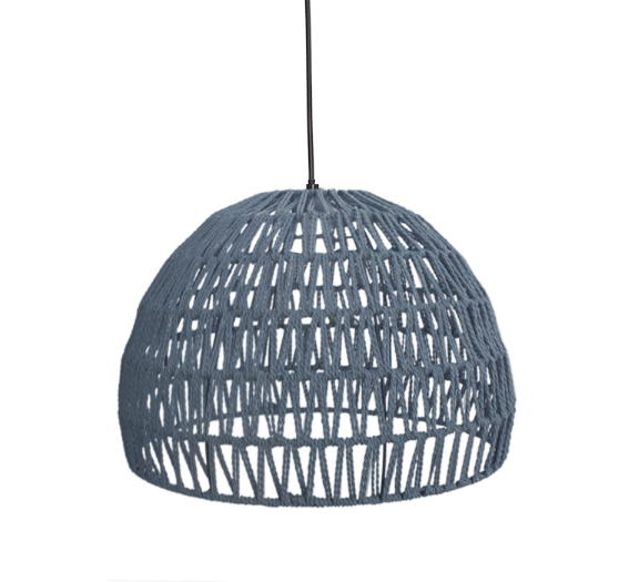 LABEL51 Hanglamp Rope - Lichtgrijs - Katoen - M