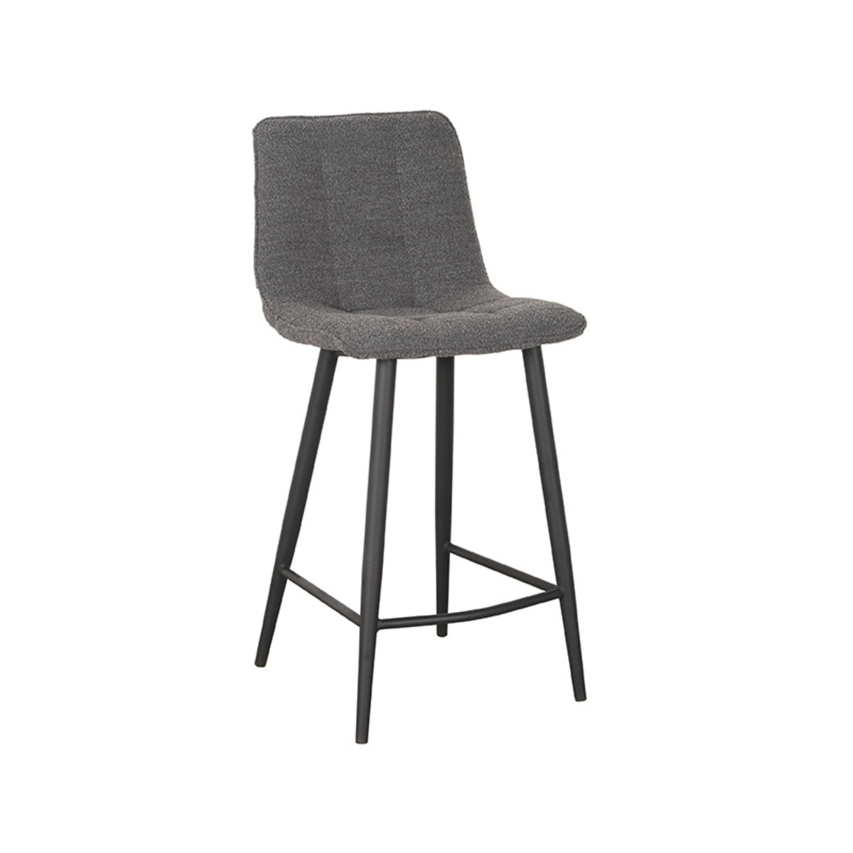 LABEL51 Barkruk Jelt - Grijs - Boucle - Zithoogte 65