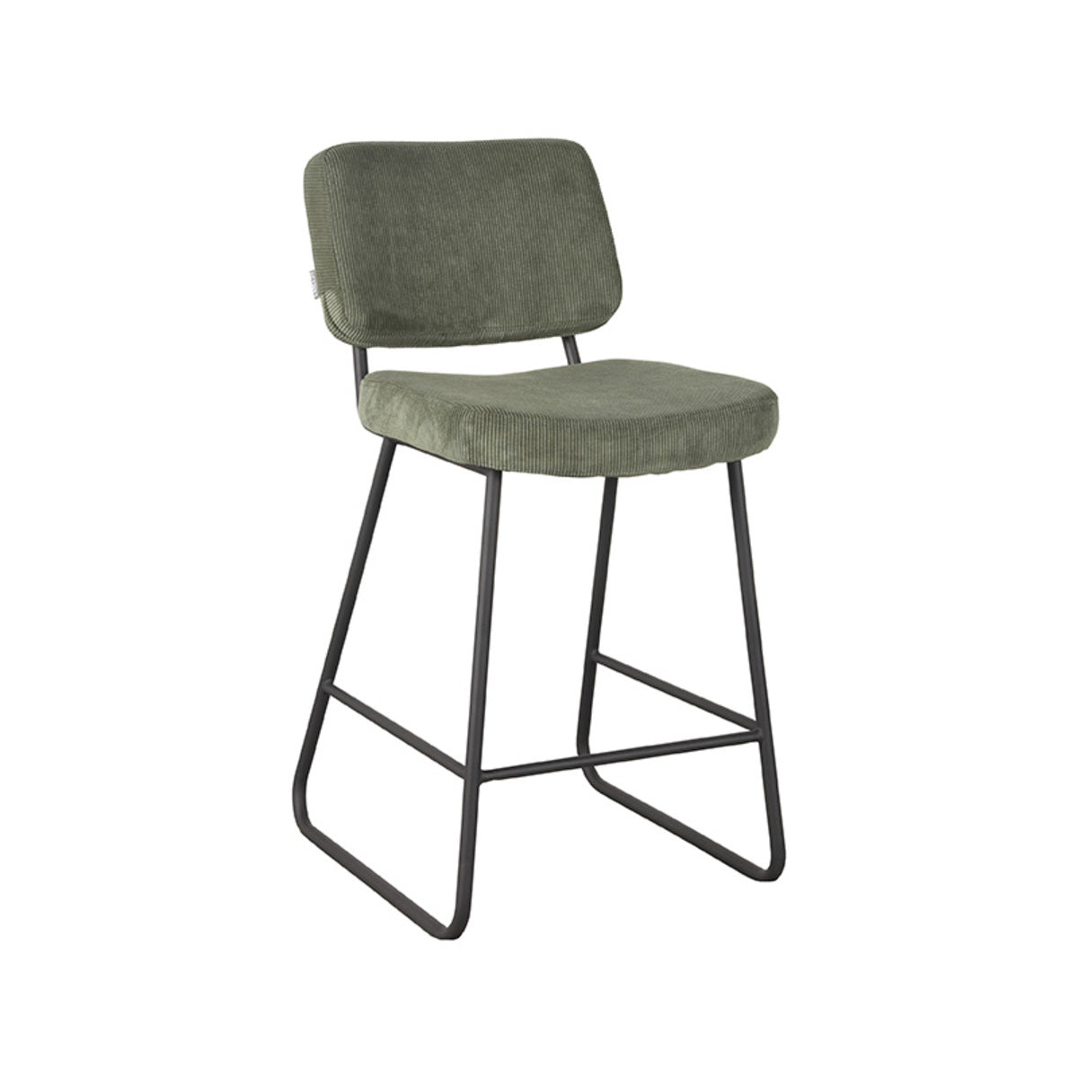LABEL51 Barkruk Noah - Army green - Ribcord - Zithoogte 65