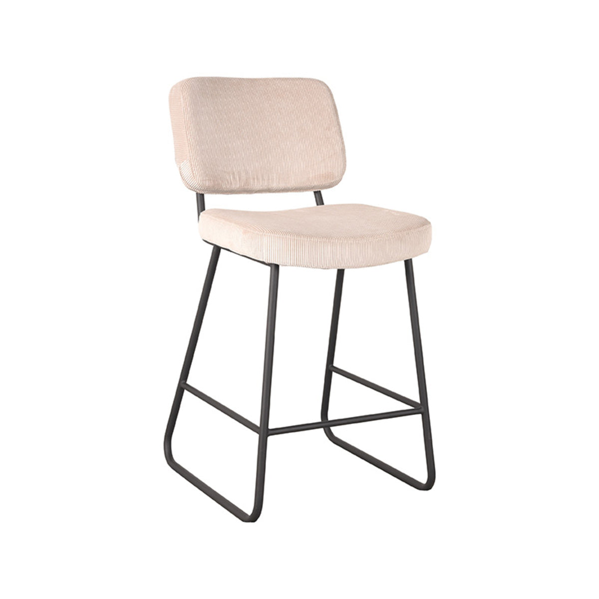 LABEL51 Barkruk Noah - Naturel - Ribcord - Zithoogte 65