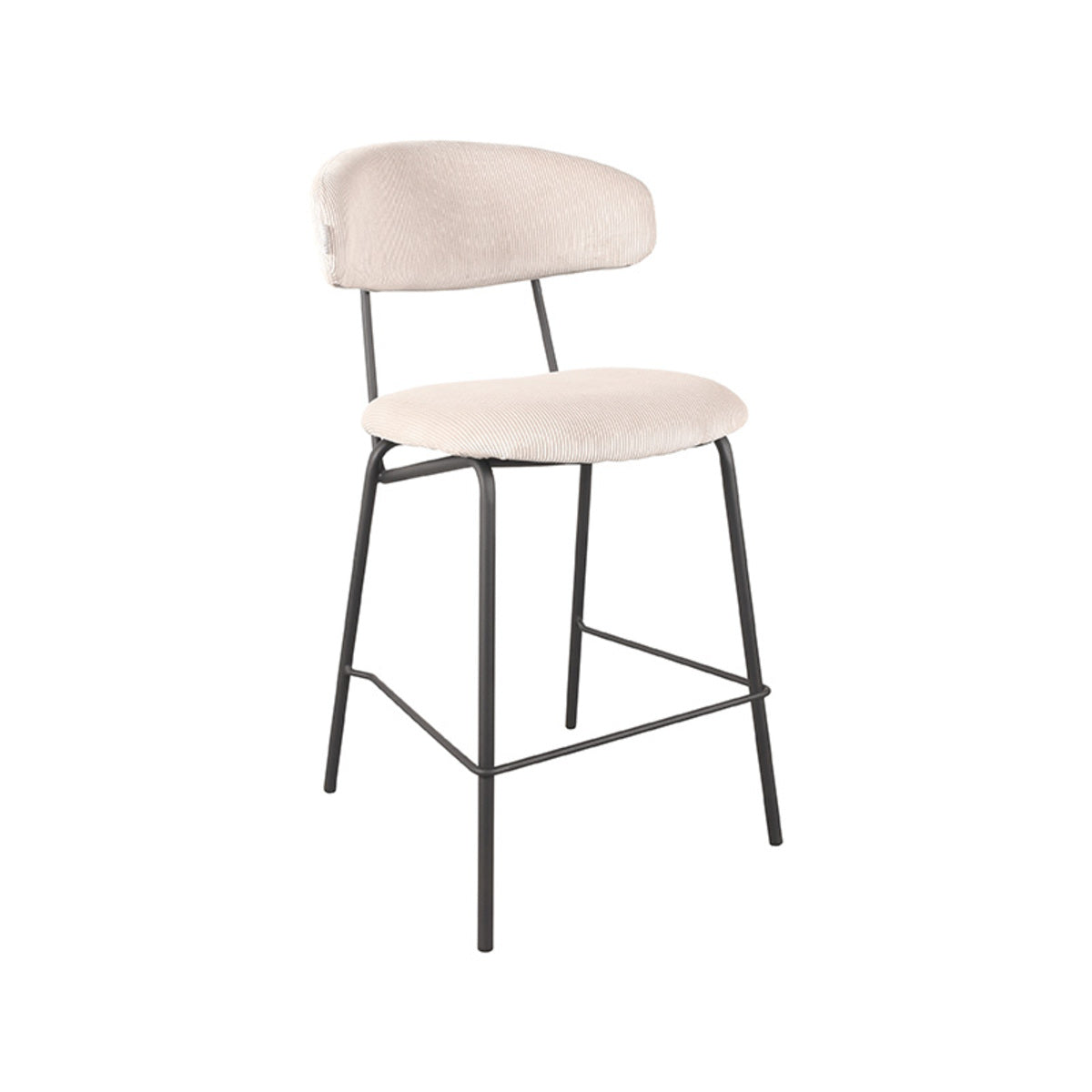 LABEL51 Eetkamerstoel Zack - Naturel - Ribcord - Zithoogte 65