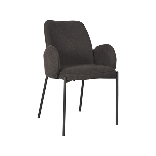 LABEL51 Eetkamerstoel Jari - Antraciet - Weave
