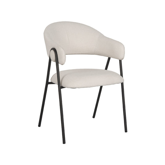 LABEL51 Eetkamerstoel Lowen - Ivory - Boucle