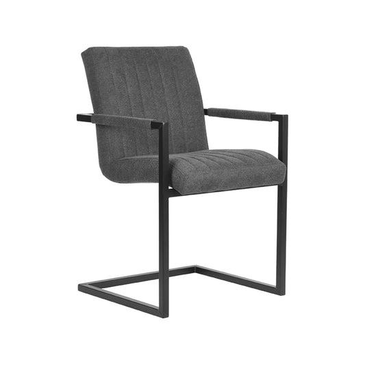 LABEL51 Eetkamerstoel Milo - Antraciet - Weave