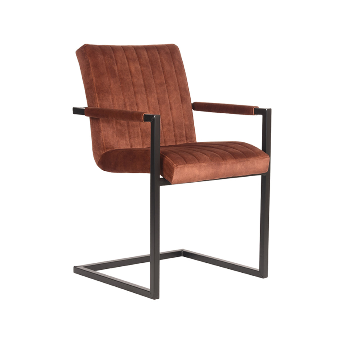 LABEL51 Eetkamerstoel Milo - Rust - Velours