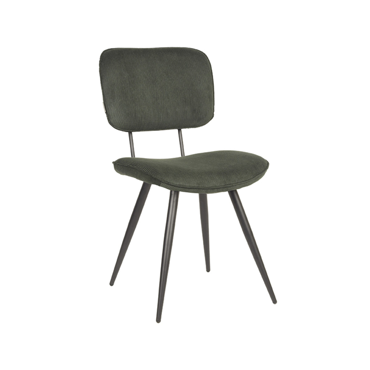 LABEL51 Eetkamerstoel Vic - Army green - Ribcord