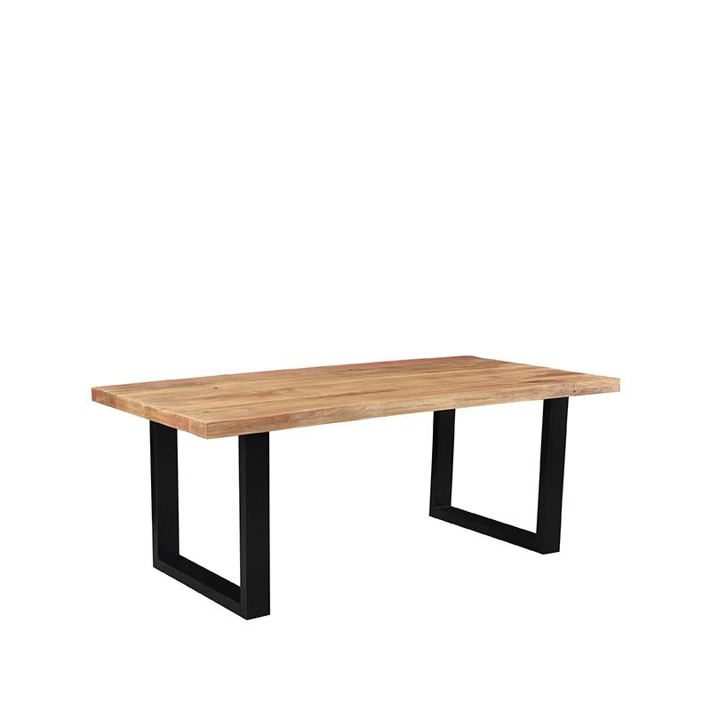 LABEL51 Eetkamertafel Zeth - Rough - Mangohout - 180x90 cm