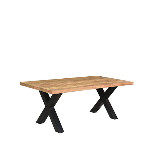 LABEL51 Eetkamertafel Zino - Rough - Mangohout - 220x100 cm