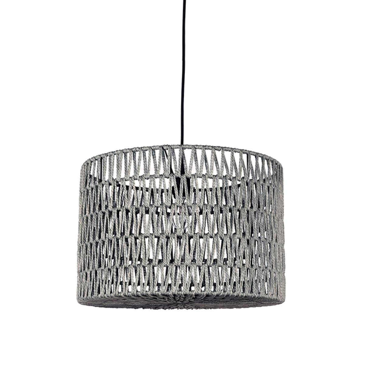 LABEL51 Hanglamp Stripe - Grijs - Katoen
