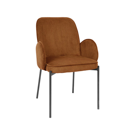 LABEL51 Eetkamerstoel Jari - Rust - Ribcord