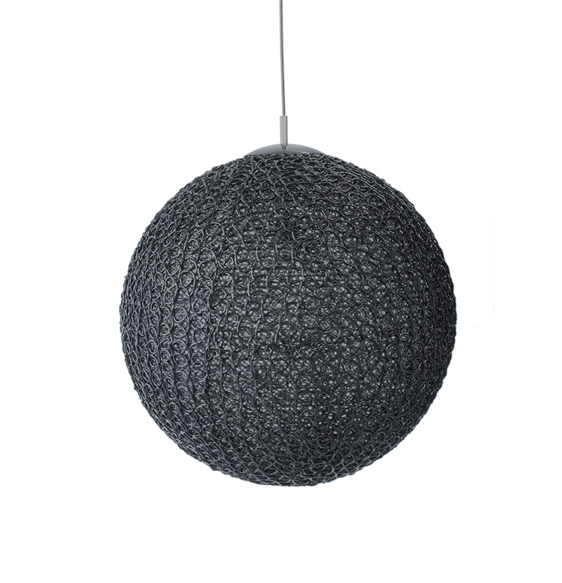 LABEL51 Hanglamp Cotton - Zwart - Kunststof - L