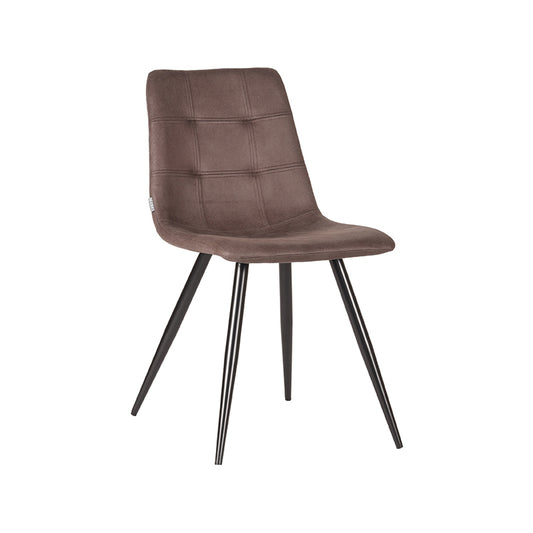 LABEL51 Eetkamerstoel Jay - Truffel grijs - Microfiber