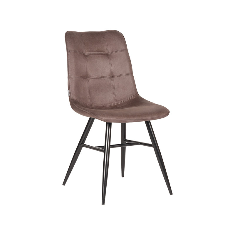 LABEL51 Eetkamerstoel Otis - Truffel grijs - Microfiber