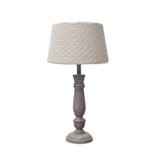 LABEL51 Lampenkap Drum Gebreid - Offwhite - Katoen
