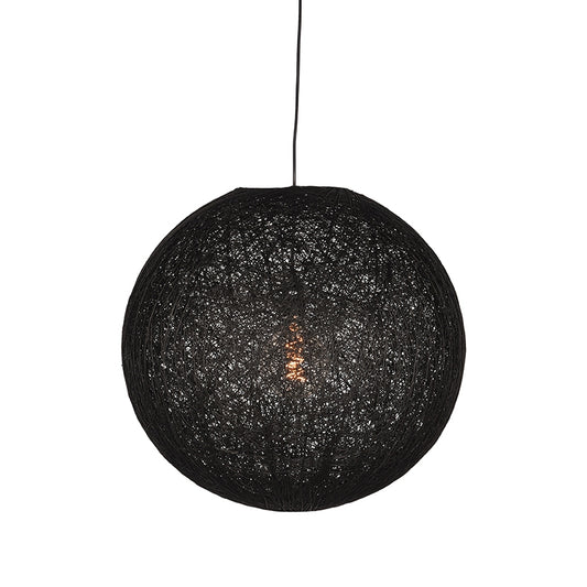 LABEL51 Hanglamp Twist - Zwart - Vlas - L